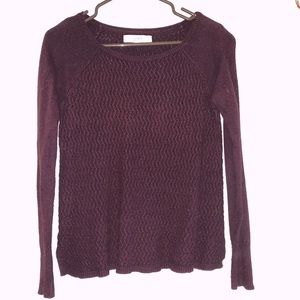 Burgundy sweater